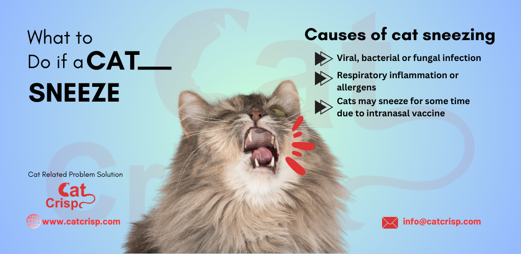 What to do if the cat sneeze?