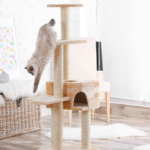 cat tree with litter box